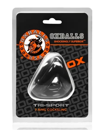 OXBALLS TRI-SPORT versatile 3-ring cocksling BLACK