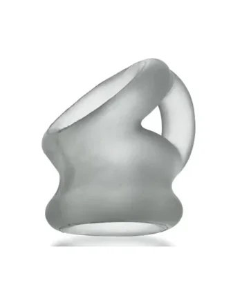 Oxballs Tri-Squeeze Cocksling and Ball Stretcher, Clear Ice