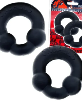 OxBalls Ultraballs 2-Pack Cockring Plus+Silicone Special Edition Night