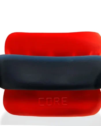 Oxballs Ultracore Core Ball Stretcher With Axis Cock Ring Red Ice