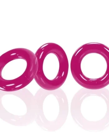 Oxballs Willy Rings Cock Ring 3 Pack Hot Pink