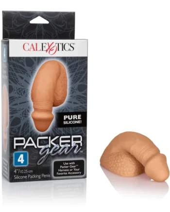 PACKER GEAR 4IN SILICONE PENIS TAN