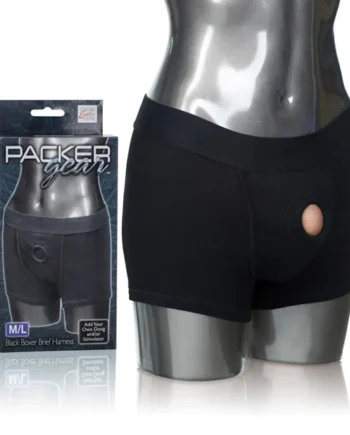 PACKER GEAR BLACK BOXER HARNESS M/L