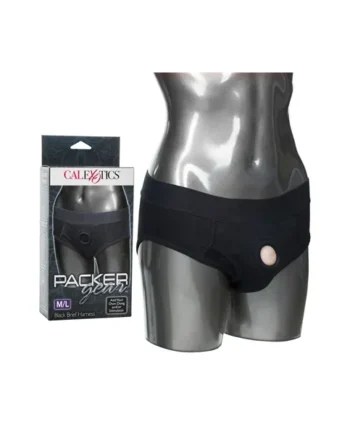 Packer Gear Black Brief Harness – M/L