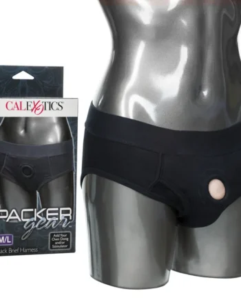 PACKER GEAR BLACK BRIEF HARNESS M/L