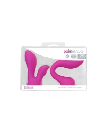 PALM SENSUAL ACCESSORIES 2 SILICONE HEADS