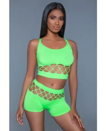 Palmer Set - Neon Green- One Size