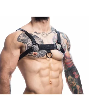 Party Black Chest Harness Adjustable One Size