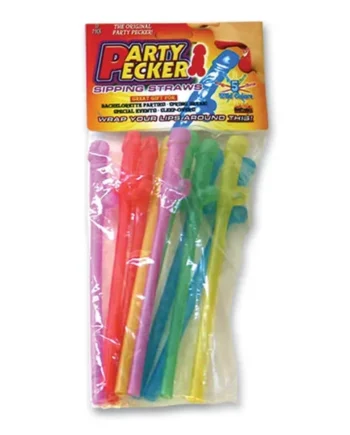 Party Pecker Sipping Straws