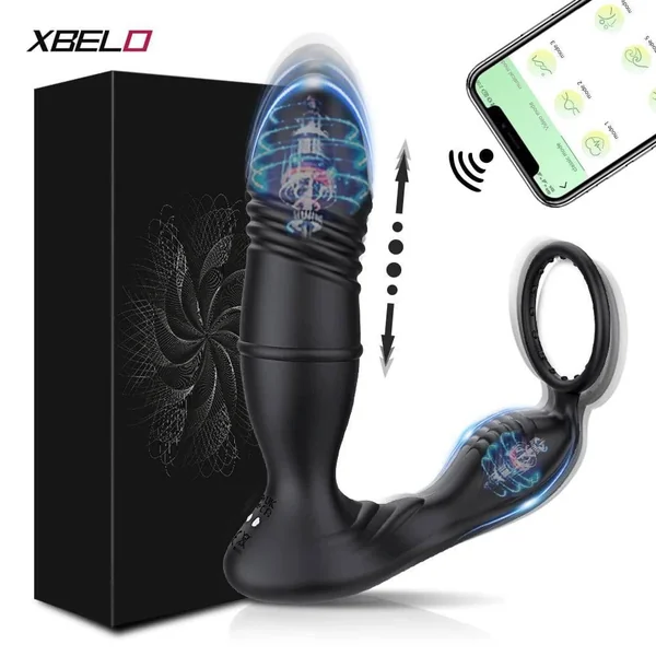 PASSION PULSE Bluetooth APP Vibrator for Men, Remote Prostate Stimulator