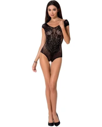 PASSION - WOMAN BS064 BODYSTOCKING BLACK ONE SIZE