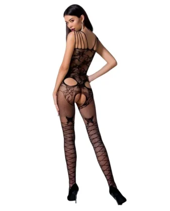 PASSION – WOMAN BS076 BODYSTOCKING TALLA UNICA NEGRO