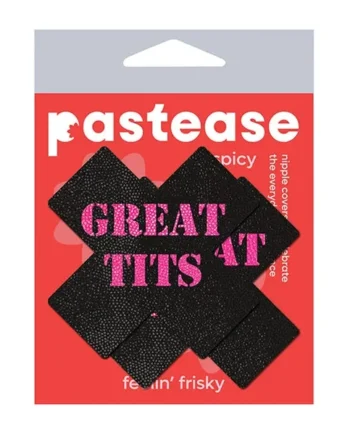 Pastease Great Tits Cross – Black/Pink O/S