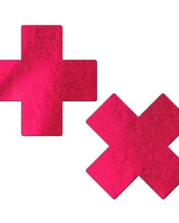 PASTEASE LIQUID RED CROSS NIPPLE PASTIES