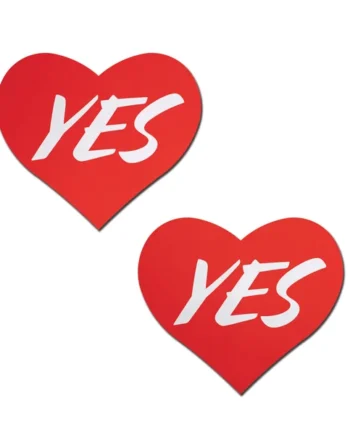 PASTEASE LOVE YES RED HEART PASTIES