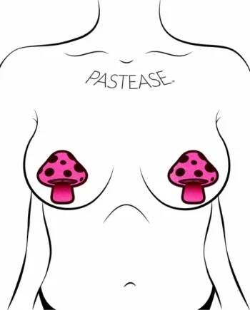 PASTEASE MUSHROOM GLOW IN THE DARK NEON PINK