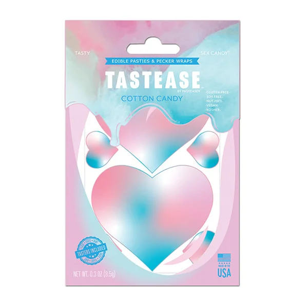 Pastease Tastease Edible Pasties & Pecker Wraps - Cotton Candy O-s
