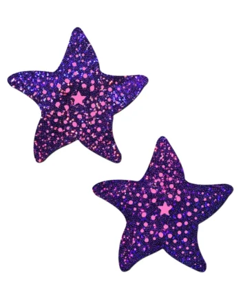 PASTEASE TWINKLING PURPLE & PINK STARFISH
