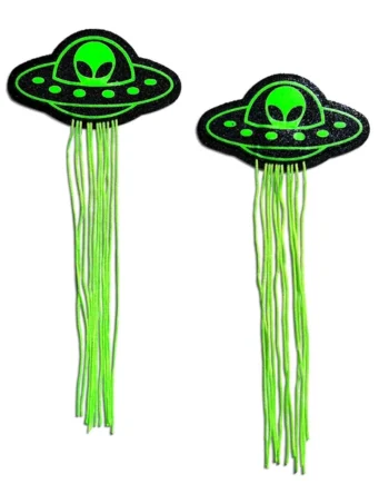 PASTEASE UFO ALIEN TASSELS GLOW IN THE DARK