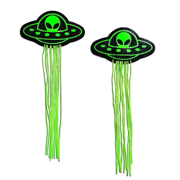 PASTEASE UFO ALIEN TASSELS GLOW IN THE DARK