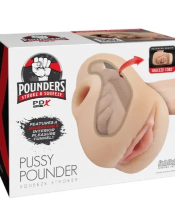 PDX PLUS PUSSY POUNDER SQUEEZE STROKER LIGHT