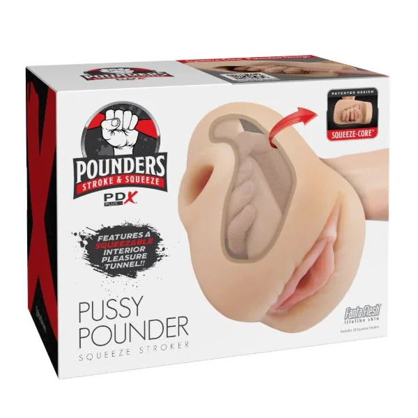 PDX PLUS PUSSY POUNDER SQUEEZE STROKER LIGHT