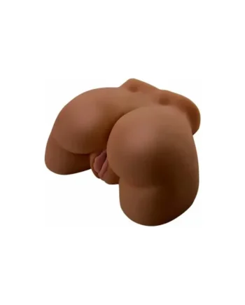 PDX Vibrating Ass Remote-Controlled Dual-Entry Masturbator, Brown