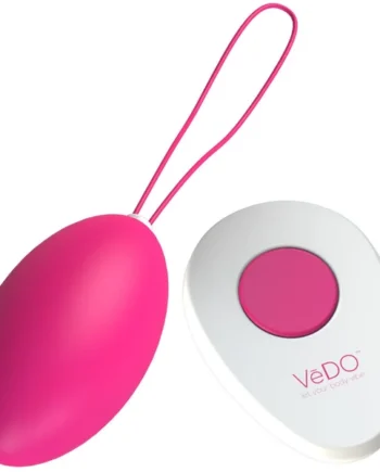 Peach Remote Vibrating Egg by VeDO - Foxy Pink