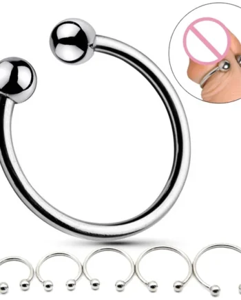 Penis Ring Stainless Rings Head Glan Stimulating Adult Products Male Sex Toys Metal Ring Sex Toys for Men Delay Ejaculation