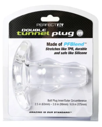 Perfect Fit Double Tunnel Plug Medium - Clear