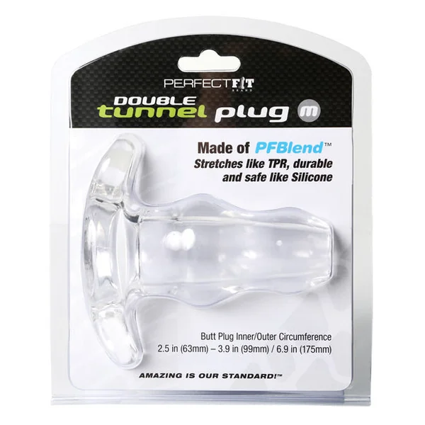 Perfect Fit Double Tunnel Plug Medium - Clear