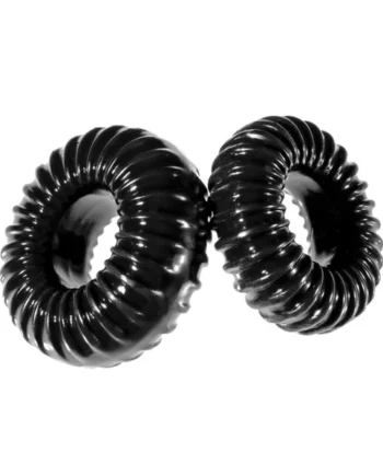 Perfect Fit XPlay Gear Slim Ribbed Cock Rings 2 Pack