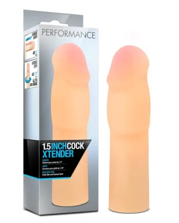 Performance 1.5 Inch Cock Xtender - Beige