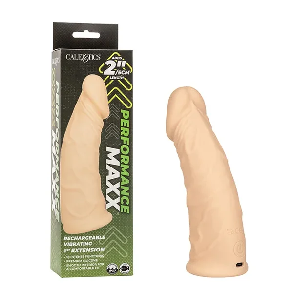 Performance Maxx 7″ Vibrating Penis Extension – Ivory