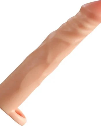 Performance Plus Fortitude Silicone Realistic 2.5" Penis Extender Sleeve With Ball Strap By Blush