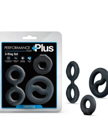 PERFORMANCE PLUS THROTTLE 3 PIECES SET COCK RING&BALL