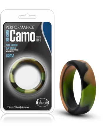 PERFORMANCE SILICONE CAMO COCK RING GREEN CAMOFLAUGE