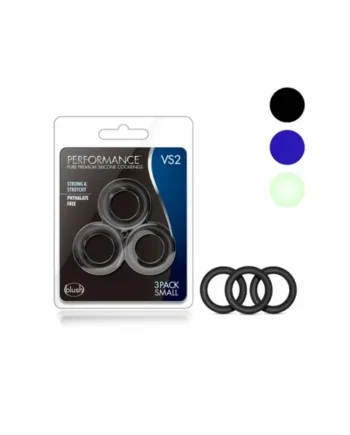 Performance VS2 Premium Silicone Cockrings Small