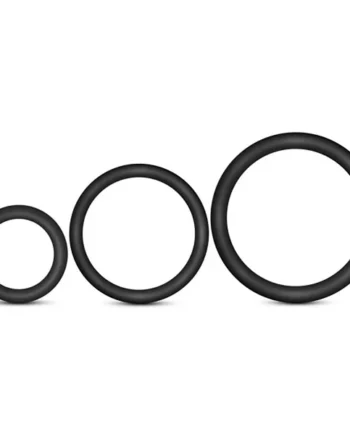 Performance - Vs4 Pure Premium Silicone Cockring Set - Black