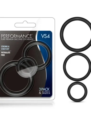 Performance VS4 Pure Premium Silicone Cockrings-(bl-370815)