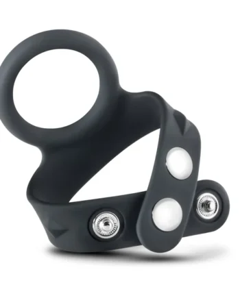 Performance - Vs7 - Silicone Cock & Ball Strap Large - Black