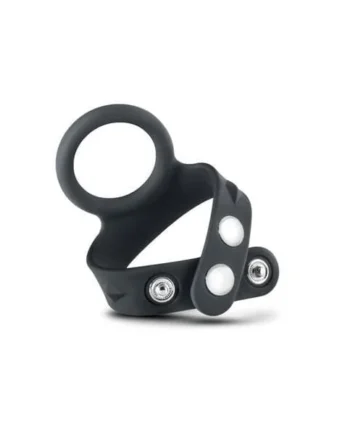 Performance - Vs7 - Silicone Cock & Ball Strap Large - Black