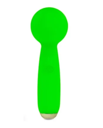 PETITES LIL EXCLAIM MINI WAND VIBRATOR GREEN