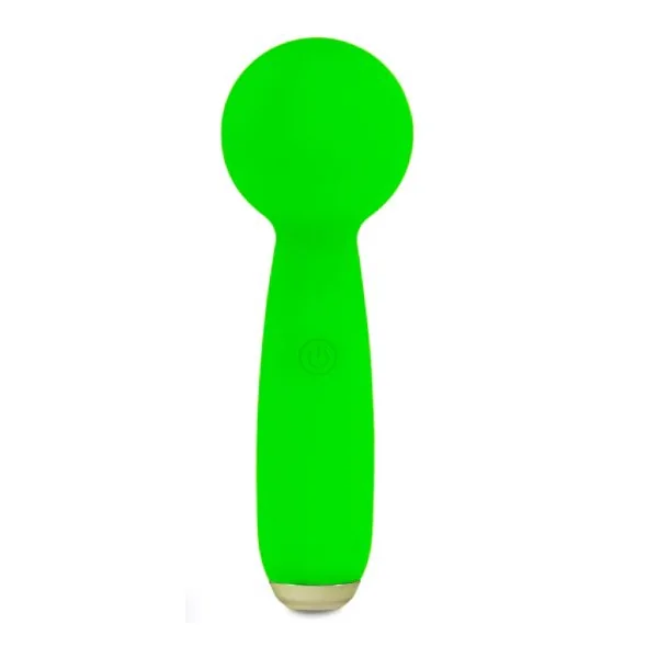 PETITES LIL EXCLAIM MINI WAND VIBRATOR GREEN