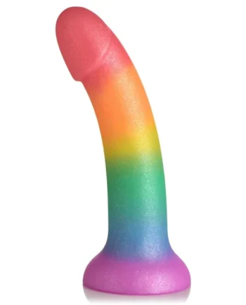 Phallic Rainbow Silicone Dildo