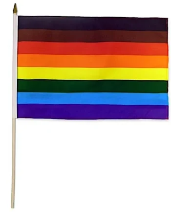 ”Philly” Pride -Stick Flag 4 x 6”