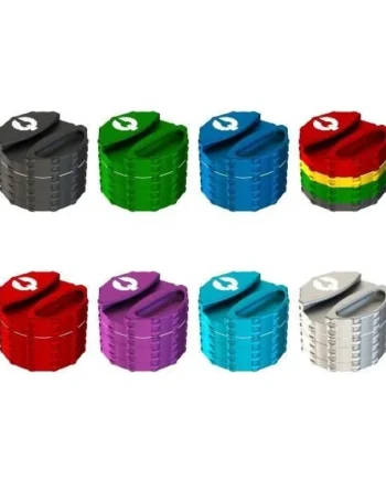 Phoenician Grinder 4 Piece Large W/Paper Holder Blue