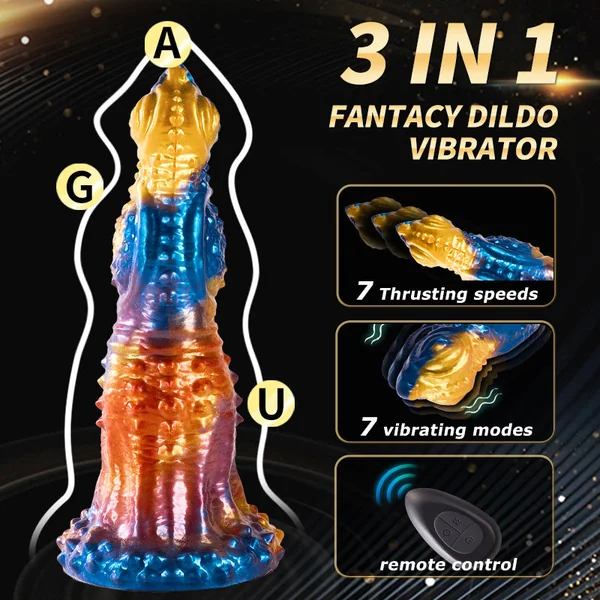 Phoenix Monster Dildo Butt Plug - Remote Control Thrusting Women Masturbation Stroker