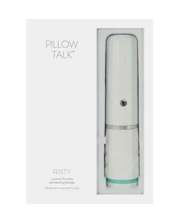 PILLOW TALK FEISTY LUXURIOUS THRUSTING & VIBRATING MASSAGER TEAL
