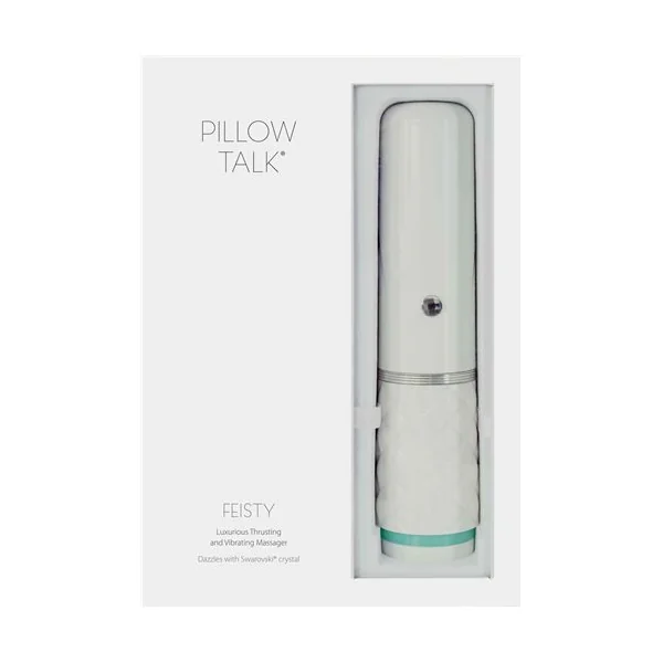 PILLOW TALK FEISTY LUXURIOUS THRUSTING & VIBRATING MASSAGER TEAL